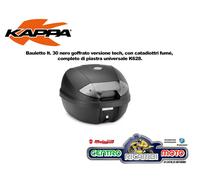 Coffre Arrière Moto Scooter Avec Plaque Universel Kappa K30NT 30 Lt Litres