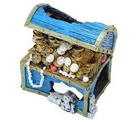 Coffre au Trésor D'aquarium Décoratif, Ornement de Coffre au Trésor D'aquarium Ornement de Boîte à Bijoux sous-Marin pour la Décoration de Paysage D'aquarium D'aquarium de Poissons