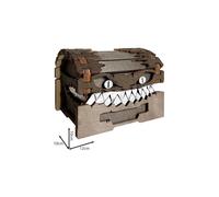 Coffre au trésor de Donjons et Dragons, figurine de monstre, dés, boîte de rangement, blocs de construction,