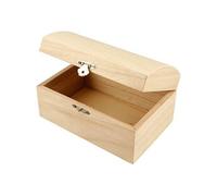 coffre au trésor en bois 16,5 x 11 x 8,5 cm