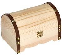 Glorex Coffre au trésor GmbH 6 2003 215 - en Bois de pin, FSC Mix, Bois, Naturel, 15 x 10 x 10 cm