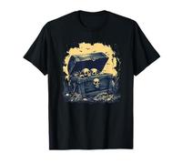 Coffre au trésor pirate doré pour une trouvaille légendaire T-Shirt