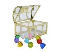Coffre au trésor pirate - Grande valise de rangement, organisateur de collection décoratif, récipient de récompense pour salle de classe, porte-cadeau de fête | Coffre au trésor de pirate vintage pour