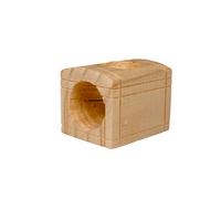 Coffre au trésor pour jouet rongeurs en bois Duvoplus Beige 9x6,9x6,7 cm
