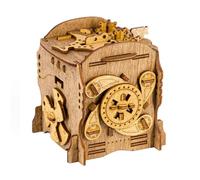 Coffre au Trésor Puzzle en Bois 3D,Casse Têtes Mécaniques Labyrinthe en Boîte,Passionnantes Jeu de Puzzle Salle D'Évasion,Coffret Cadeau Personnalisé
