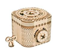 Coffre au Trésor Puzzle en Bois 3D,Casse Têtes Mécaniques Labyrinthe en Boîte,Passionnantes Jeu de Puzzle Salle D'Évasion,Coffret Cadeau Personnalisé