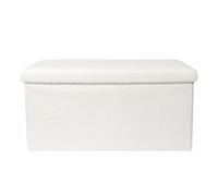 COFFRE BANC PLIABLE BOUCLETTE BLANC