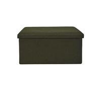 Home deco factory - Coffre-banc pliable Atome en tissu kaki vert