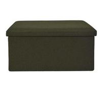 Home deco factory - Coffre-banc pliable Atome en tissu kaki vert
