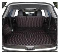 Coffre Couverture Voiture Tapis Coffre Voiture pour Jeep pour Grand pour Cherokee WK2, intérieur Automatique, Coussinets Protection Cuir imperméables(Black Red A)