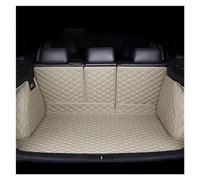 Coffre Couverture Voiture Tapis Coffre Voiture Tout Compris Cuir sur Mesure pour Hummer H2 H3 Accessoire Auto Full Surroun Bagages Pad Cover Protection(Beige)