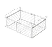 Coffre de congélation extensible empilable longueur réglable cadre en métal poignée ergonomique panier de rangement pour réfrigérateur panier de rangement empilable pour réfrigérateur