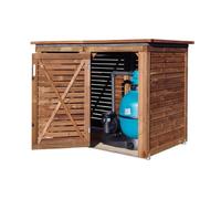 Coffre de filtration en bois piscine Maeva
