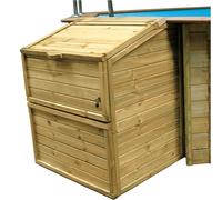 Cabine Technique en Bois Sunbay pour Filtre à Sable Hauteur : 146 cm 787249