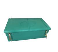 Plast'Up Coffre de jardin avec poignées + grenouillères + cadenas - 100 L - F51042B