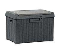 Coffre de jardin 125L Santorini Rangement Extérieur Résine TOOMAX