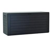 PROSPERPLAST Boîte à jardin 280L plastique anthracite Woodebox 116 x 43,3 x 55 cm