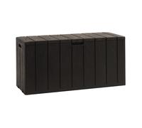 Coffre de jardin BRAVO - Résine - Toomax - Marron - Capacité 270L - 117,5 x 45 x 56 cm
