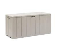 Coffre de jardin BRAVO - Résine - Toomax - Taupe - Capacité 270L - 117,5 x 45 x 56 cm