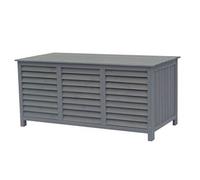 Habitat et Jardin - Coffre de jardin en bois Macao - 130 x 64 x 60 cm - Anthracite