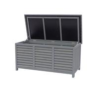 Coffre de Jardin en Bois Macao - 130 x 64 x 60 cm - Anthracite