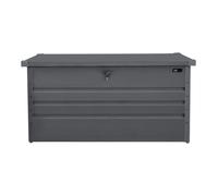 AXI - Coffre de jardin Miles en métal - 400 L, anthracite 132x60x62 cm, avec fond et serrure