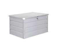 Coffre de jardin en métal -DALLAS - 285L gris aluminiun