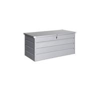 sweeek - Coffre de Jardin en métal - Detroit- 385L Gris Aluminium