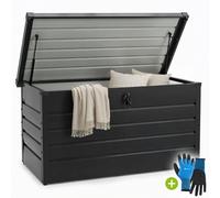 Coffre de jardin en métal Limani Anthracite