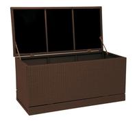Coffre De Jardin En Polyrattan Pour Coussins Boîte De Rangement