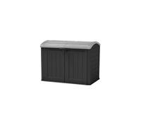 Coffre de rangement extérieur KETER en résine 2000 litres Noir et gris - Abri de stockage de jardin