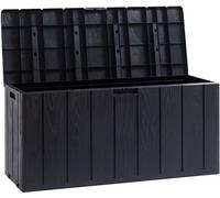 Coffre de jardin - En résine - MULTIBOX BRAVO - Gris anthracite - 270L - 117,5x45x56 cm
