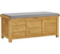 Coffre de jardin ""Gana"" en bois - 125 x 60 x 54 cm - Marron