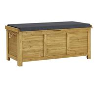 Coffre de jardin ""Gana"" en bois - 125 x 60 x 55 cm - Marron