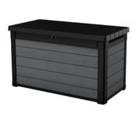 Keter Coffre de jardin 100G - Effet bois - Gris - 380L - 122,9 x 62,1 x 70,6 cm