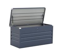 Coffre de jardin métal Store - 680 L - 165 x 69 x 60 cm - Gris