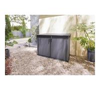 Coffre de jardin Cortina mega en résine coloris gris anthracite - 2020L - KETER