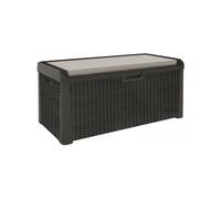 Coffre de jardin XL 560L Santorini TOOMAX résine Coussin inclus L147xP72xH65cm