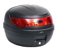vidaXL Boîte de Moto pour Un Seul Top Case Casque Coffre de Moto Bagage Arrière Coffre de Rangement Vêtements Stockage de Casque 35 L