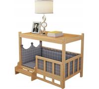 Coffre De Nuit Pour Chiens, Cat, Chambre D'accompagnement En Bois 75X50X65Cm
