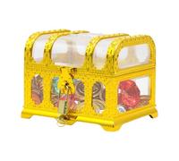 Coffre De Pirates Pour : Boîte De Trésor Vintage Pirate Portable | Commodes En Plastique Multifonctionnelles| Cercueil De Trésor De Pirates Pour Jouant, Accessoires, Collection De Tes