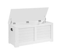 Coffre de Rangement 100x40x46 cm Blanc Mat