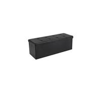 Coffre de Rangement 110 x 38 x 38 cm Max. de 300 kg Noir LSF701