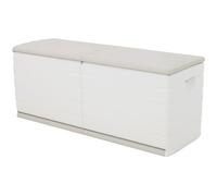 Coffre de rangement 450L intérieur-extérieur coloris beige - Longueur 153 x Profondeur 53 x Hauteur 61 cm