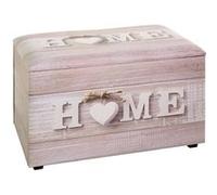 Coffre de rangement 65x40x42 cm beige décor HOME Beige G