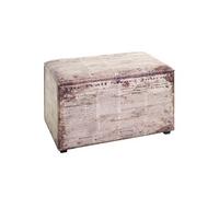 HAKU Möbel coffre de rangement motif, tissu synthétique aspect cuir, MDF - Dim.: L 65 cm x H 42 cm x P 40 cm, Style: Industrial
