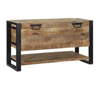 Coffre de rangement 80x35x45 cm Bois de manguier brut