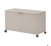 Coffre de rangement à roulettes EDENIO - Capacité 510l - Acier galvanisé argile - Hespéride