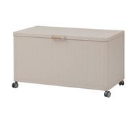 Coffre de rangement à roulettes EDENIO - Capacité 670l - Acier galvanisé argile - Hespéride