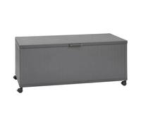 Hespéride - Coffre de rangement edenio graphite l 182,2 x 78 x 89,4cm en aluminium